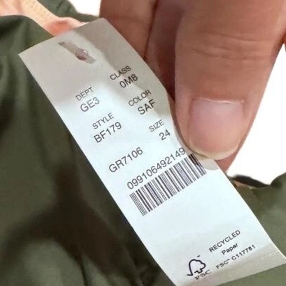 NWT J Crew Green Ruching Tank Straps Swimsuit Style BF179 Size 24 Plus Size - Picture 5 of 5